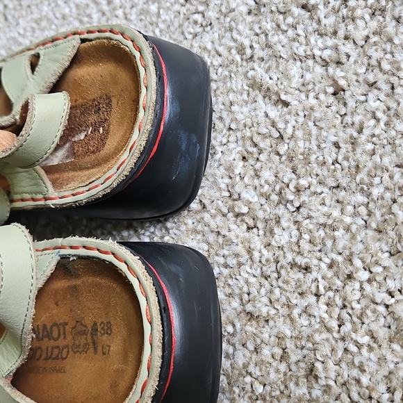 Naot  Sage Leather Cutout Maryjane Style Slingback Sz.38 - Picture 8 of 11